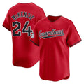 Cleveland Guardians #24 Triston McKenzie Player Red CONTON Limited Home Stitched Jerseys