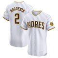 San Diego Padres #2 Xander Bogaerts White CONTON Home Elite Jersey