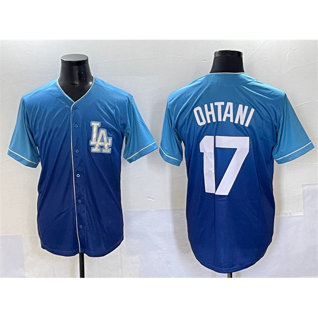 Los Angeles Dodgers #17 Shohei Ohtani Blue CONTON Stitched Jersey