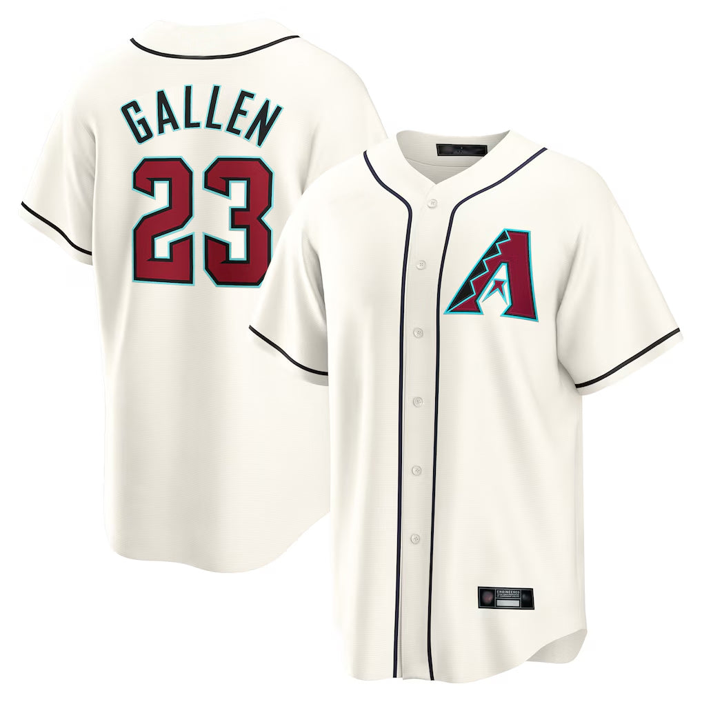 Arizona Diamondbacks #23 Zac Gallen Player Cream CONTON Home Game Stitched Jerseys