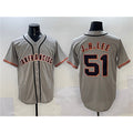 San Francisco Giants #51 Jung Hoo Lee Gray CONTON Cool Base Stitched Jersey 2