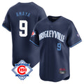 Chicago Cubs #9 Miguel Amaya Player Navy CONTON City Connect 150th Anniversary Limited Home Stitched Jerseys