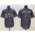 New York Mets #4 Francisco Alvarez Gray CONTON 2024 City Connect Cool Base Stitched Jersey