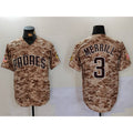 San Diego Padres #3 Jackson Merrill Camo CONTON Cool Base Stitched Jersey