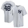 New York Yankees #48 Paul Goldschmidt White CONTON Home Replica Jersey
