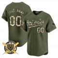 Custom Baltimore Orioles Armed Forces Day Vapor Premier Limited Jersey ¨C All Stitched-Green CONTON