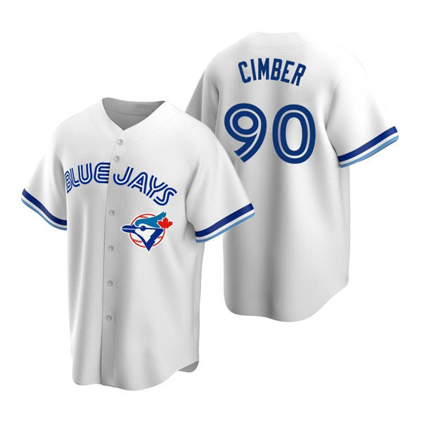 Toronto Blue Jays #90 Adam Cimber White CONTON Cooperstown Collection Jersey