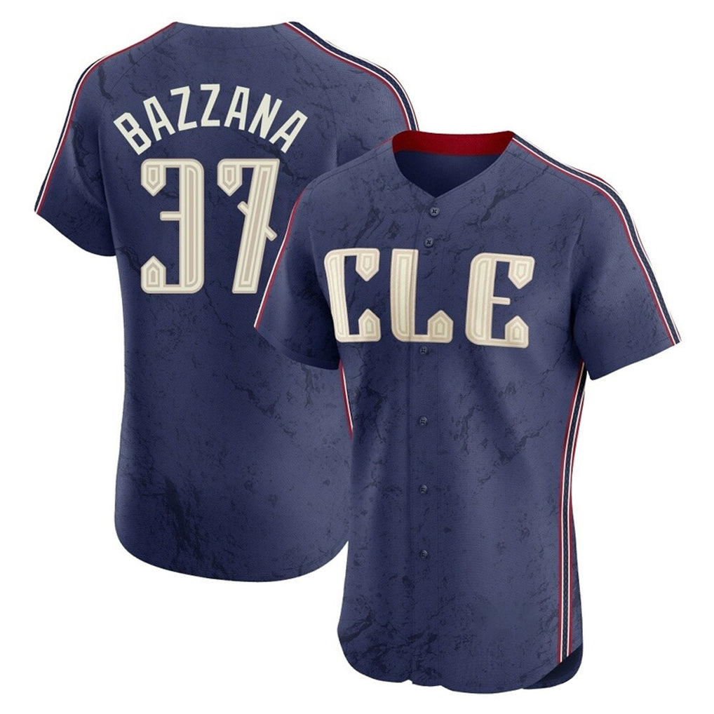 Cleveland Guardians #37 Travis Bazzana Player Navy CONTON City Connect Limited Elite Home Stitched Jerseys