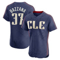 Cleveland Guardians #37 Travis Bazzana Player Navy CONTON City Connect Limited Elite Home Stitched Jerseys