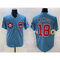 Chicago Cubs #18 Sh¨­ta Imanaga Blue CONTON 2025 Tokyo Series 2nd Alternate Limited Stitched Jersey