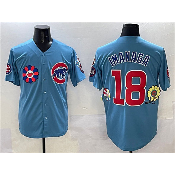Chicago Cubs #18 Sh¨­ta Imanaga Blue CONTON 2025 Tokyo Series 2nd Alternate Limited Stitched Jersey