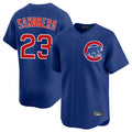 Chicago Cubs #23 Ryne Sandberg Player Royal CONTON Limited Home Stitched Jerseys