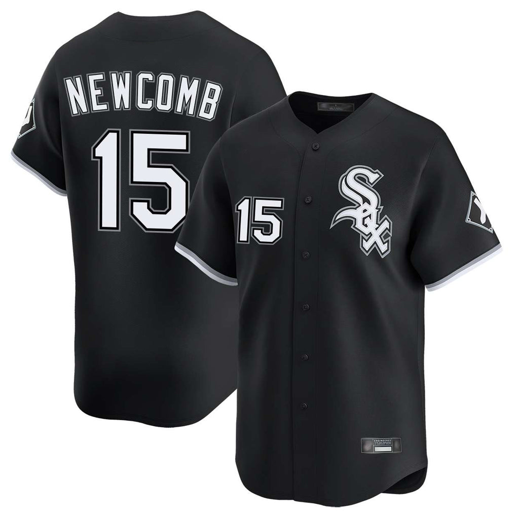 Chicago White Sox #15 Sean Newcomb Player Black CONTON Limited Home Stitched Jerseys