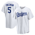 Los Angeles Dodgers #5 Freddie Freeman White CONTON Replica Player Jersey