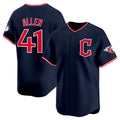 Cleveland Guardians #41 Carlos Santana Navy CONTON 2025 Alternate Limited Stitched Jersey