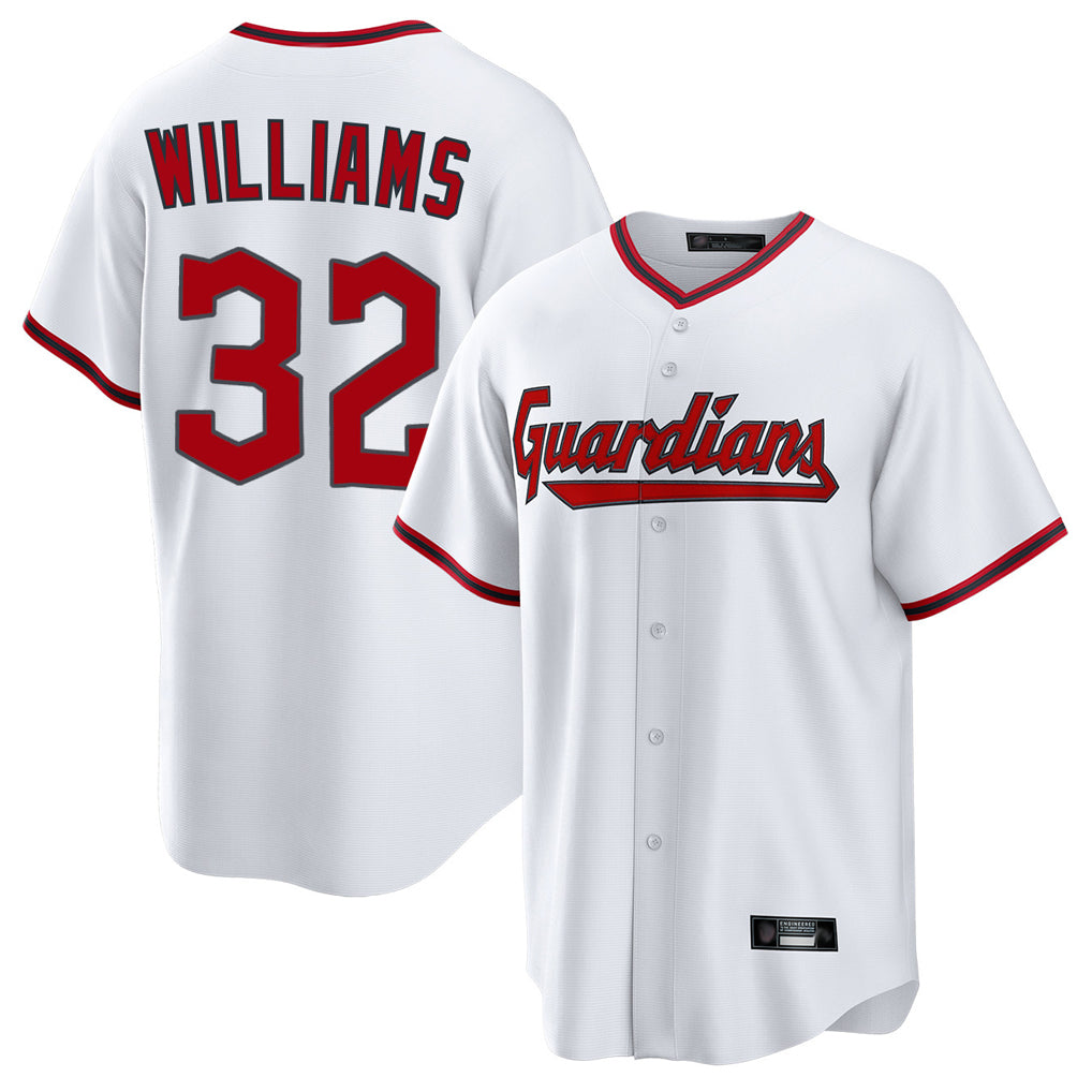 Cleveland Guardians #32 Gavin Williams Player White CONTON Game Home Stitched Jerseys