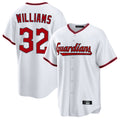 Cleveland Guardians #32 Gavin Williams Player White CONTON Game Home Stitched Jerseys