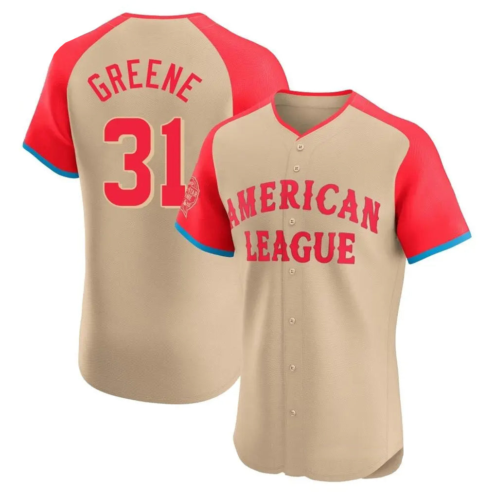 Detroit Tigers #31 Riley Greene Player Cream CONTON American League All-Star Limited Elite Home Stitched Jerseys