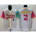 San Diego Padres #2 Xander Bogaerts White CONTON NEW 2023 City Connect Cool Base Stitched Jersey 4