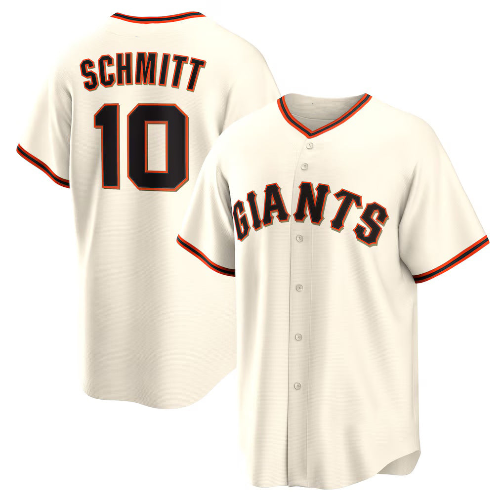 San Francisco Giants #10 Casey Schmitt Cream CONTON Home Replica Jersey
