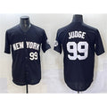 New York Yankees #99 Aaron Judge Black CONTON Limited Stitched Jersey