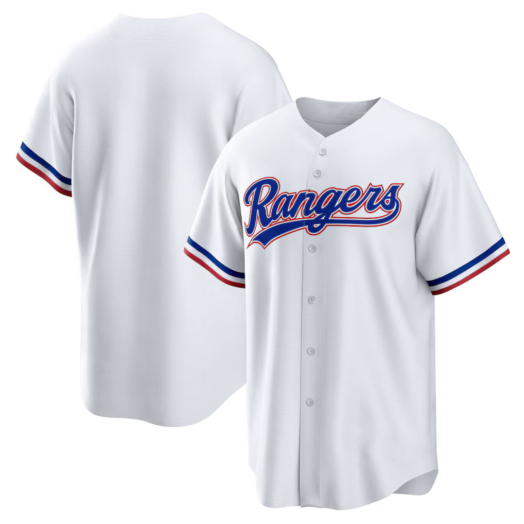 Texas Rangers White CONTON Home Replica Team Jersey