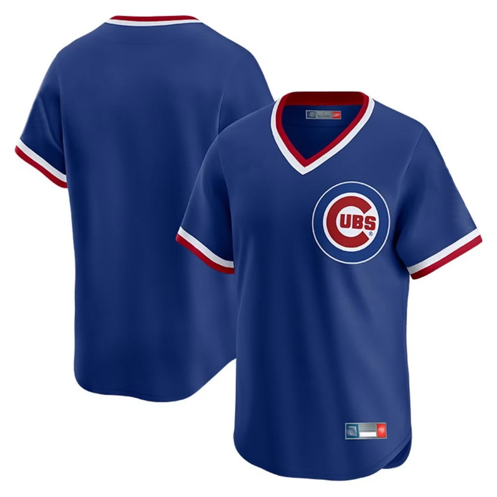 Chicago Cubs Royal CONTON T-shirt Cooperstown Collection Limited Blank Player Stitched Jerseys