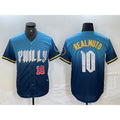 Philadelphia Phillies #10 JT Realmuto Number Blue CONTON 2024 City Connect Limited Stitched Jerseys