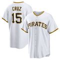 Pittsburgh Pirates #15 Oneil Cruz White CONTON Home Replica Jersey