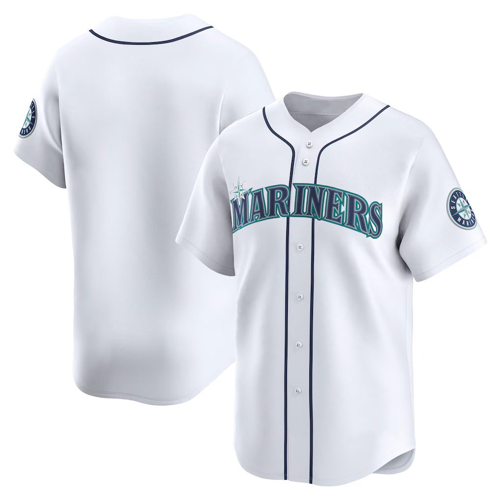 Seattle Mariners White CONTON Home Limited Jersey