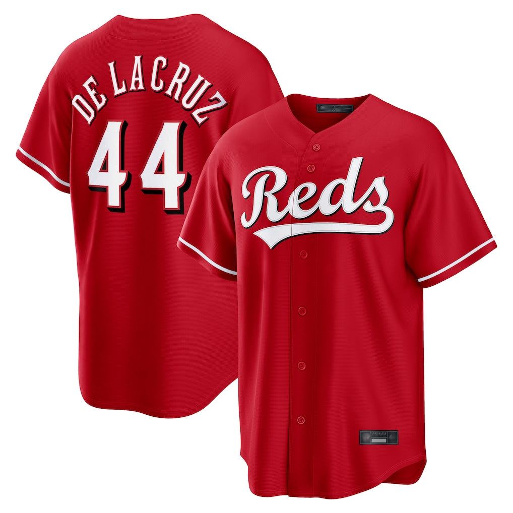 Cincinnati Reds #44 Elly De La Cruz Player Red CONTON Home Game Stitched Jerseys