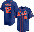 New York Mets #12 Francisco Lindor Royal CONTON 2024 Alternate Limited Stitched Jersey