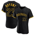 Colorado Rockies #23 Kris Bryant Player Black CONTON Snake Skin City Limited Elite Home Stitched Jerseys
