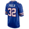 B.Bills #32 Toriano Pride Jr. Royal CONTON Team Game Jersey