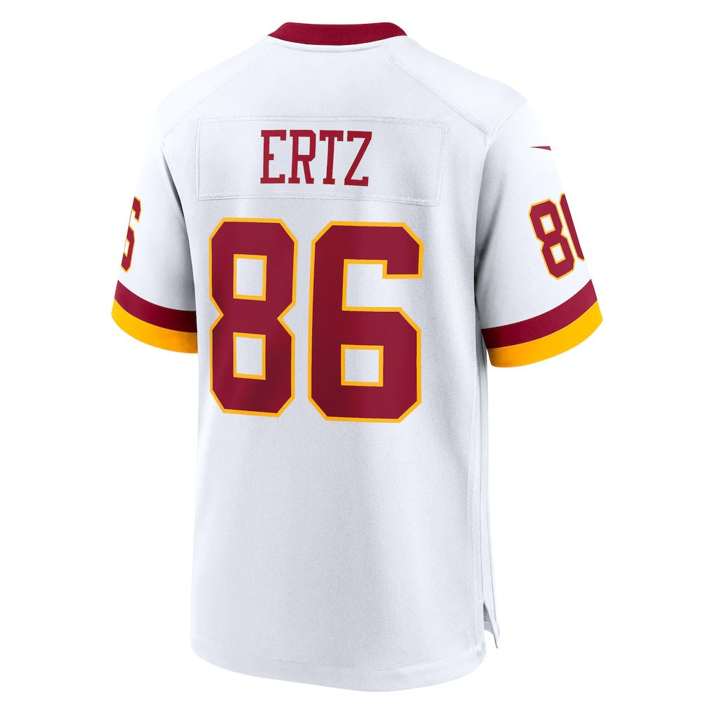 W.Commanders #86 Zach Ertz White CONTON Game Super Bowl Era Jersey