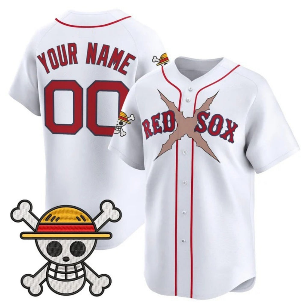 Custom Boston Red Sox x One Piece White CONTON Vapor Premier Limited Jersey - Stitched