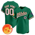 Custom Oakland Athletics x Dragon Ball Green CONTON Vapor Premier Limited Jersey - All Stitched