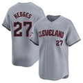 Cleveland Guardians #27 Austin Hedges Player Gray CONTON Road Limited Home Stitched Jerseys