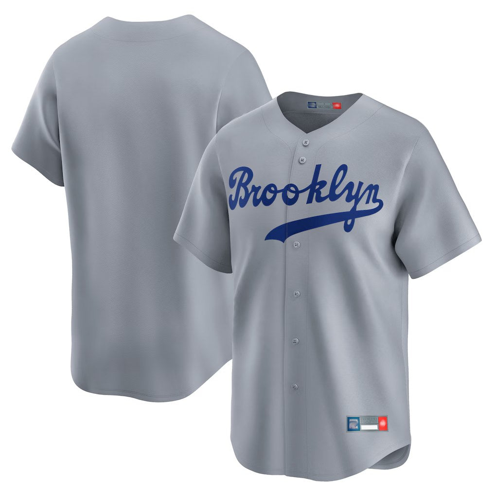 Los Angeles Dodgers Blank Player Gray CONTON Game Limited Home Stitched Jerseys