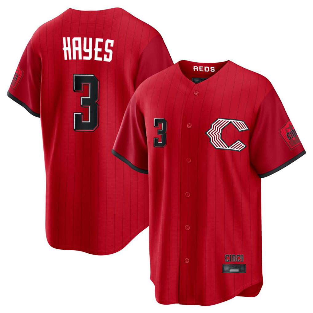 Cincinnati Reds #3 Ke'Bryan Hayes Player Red CONTON 2026 City Connect Home Game Stitched Jerseys