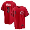 Cincinnati Reds #3 Ke'Bryan Hayes Player Red CONTON 2026 City Connect Home Game Stitched Jerseys