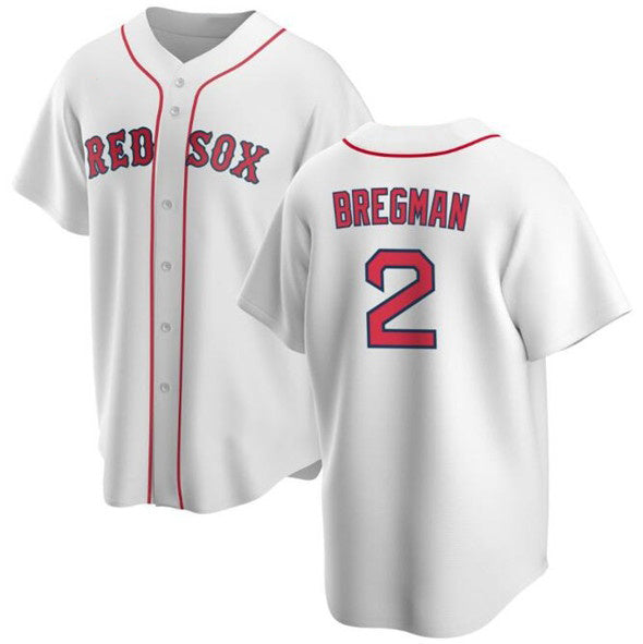 Boston Red Sox #2 Alex Bregman White CONTON 2024 Cool Base Stitched Jersey