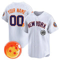 Custom New York Yankees x Dragon Ball White CONTON Vapor Premier Limited Jersey - All Stitched
