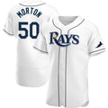 Tampa Bay Rays #50 Charlie Morton White CONTON Home Jersey