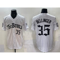 New York Yankees #35 Cody Bellinger White CONTON Pinstripe 'Gothic Legacy Edition' Vapor Premier Limited Stitched Jersey