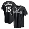 Colorado Rockies #15 Hunter Goodman Player Black CONTON Fashion Out Home Game Stitched Jerseys