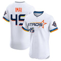 Houston Astros #45 Tatsuya Imai Player White CONTON City Connect Limited Elite Home Stitched Jerseys
