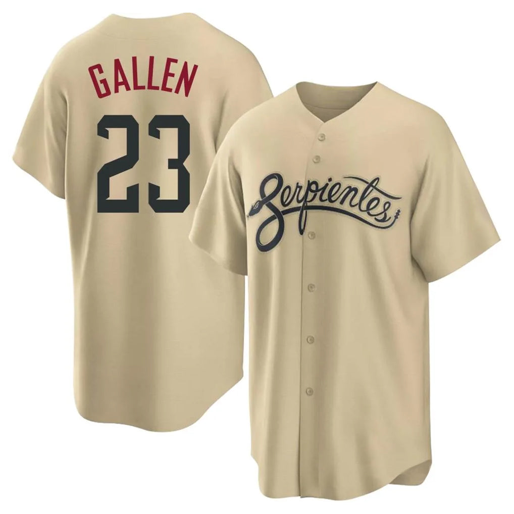 Arizona Diamondbacks #23 Zac Gallen Player Tan CONTON City Connect Home Game Stitched Jerseys