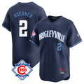 Chicago Cubs #2 Nico Hoerner Player Navy CONTON City Connect 150th Anniversary Limited Home Stitched Jerseys