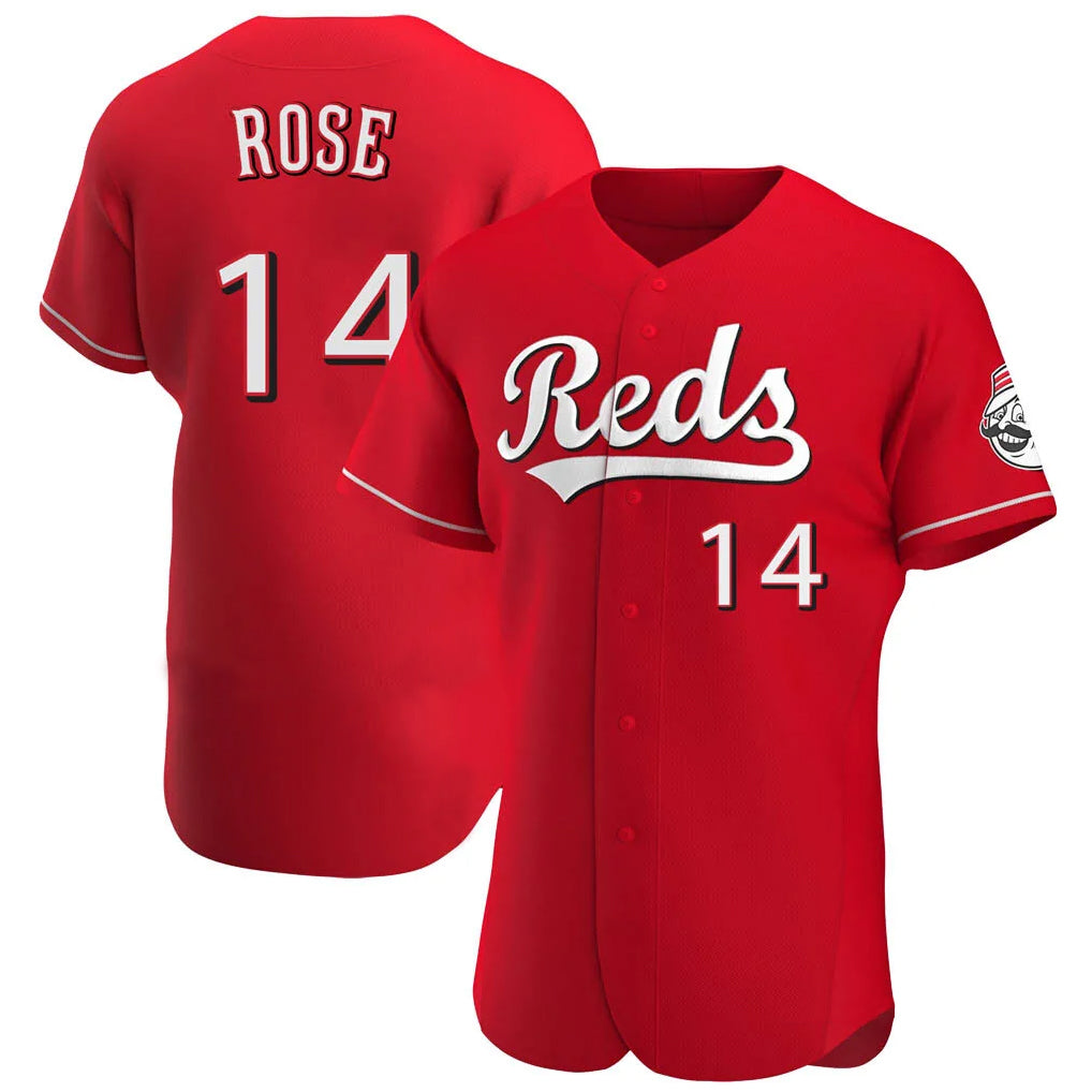Cincinnati Reds #14 Pete Rose Player Red CONTON Limited Elite Home Stitched Jerseys